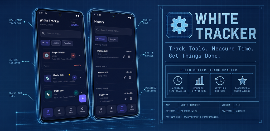 White Tracker banner